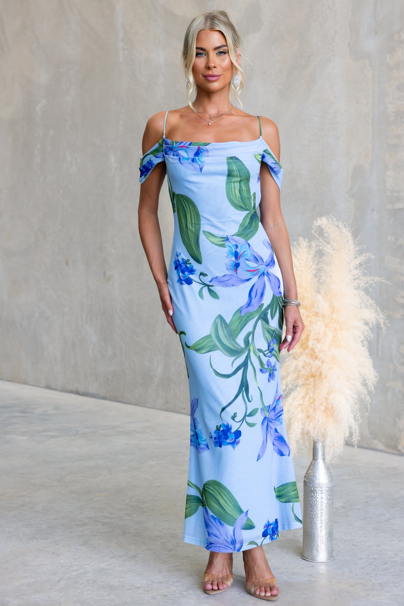 Midnight Bloom Maxi Dress