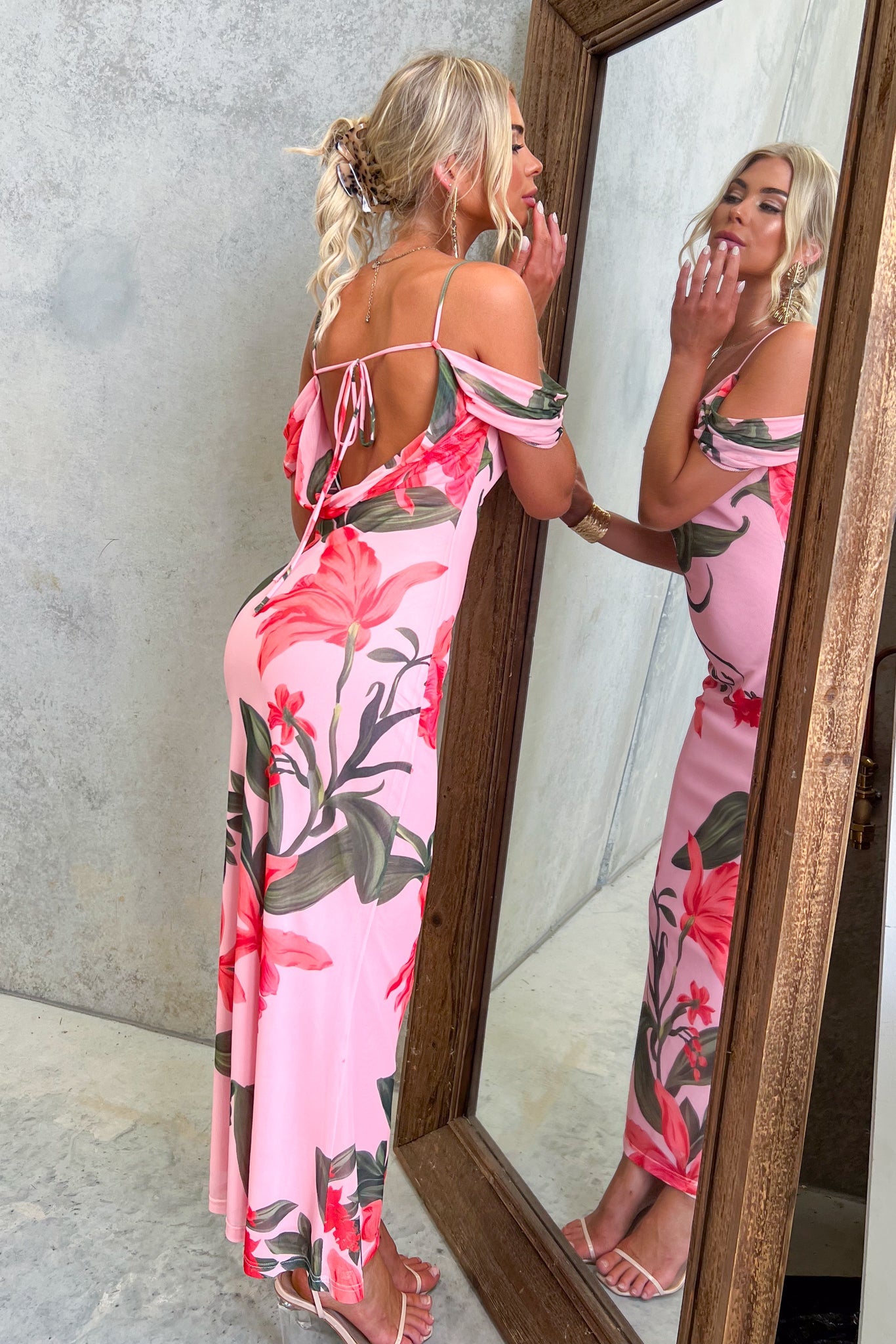 Midnight Bloom Maxi Dress