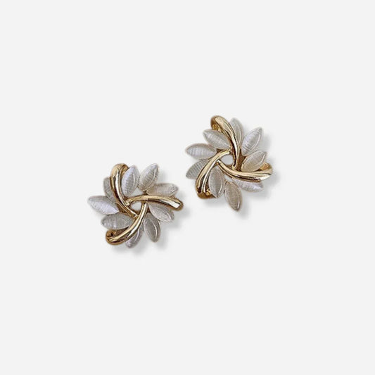 Sona Luxury White Opal Earrings