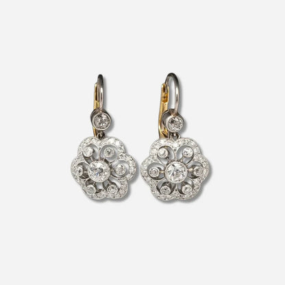 Vintage Crystal Mandala Earrings