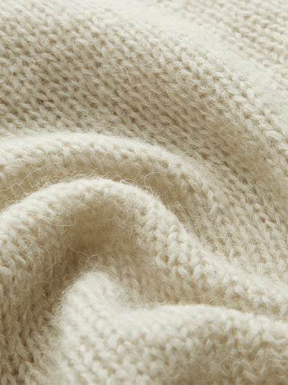 Cross Design Button Mechanism Knitting Top