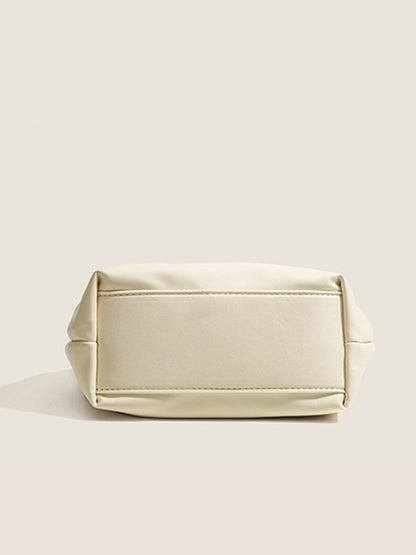 Pastel Beaded Handle Hobo Bag