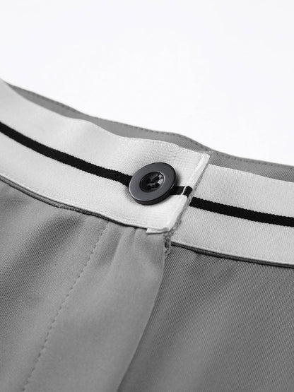 Tube Top Two Piece Contrast Waistband Pants Set