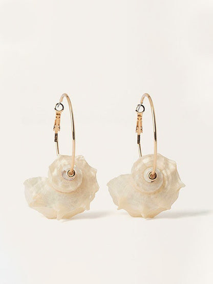 Shell Hoop Earrings