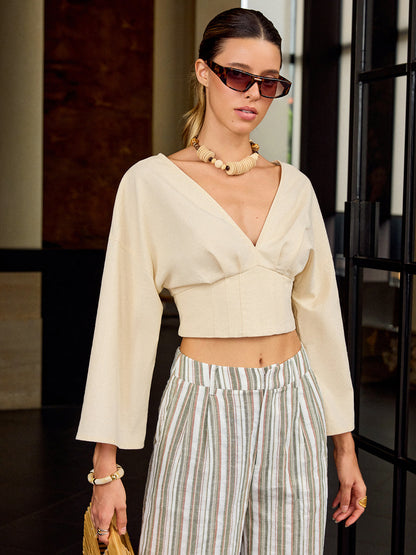 V-Neck Crop Top