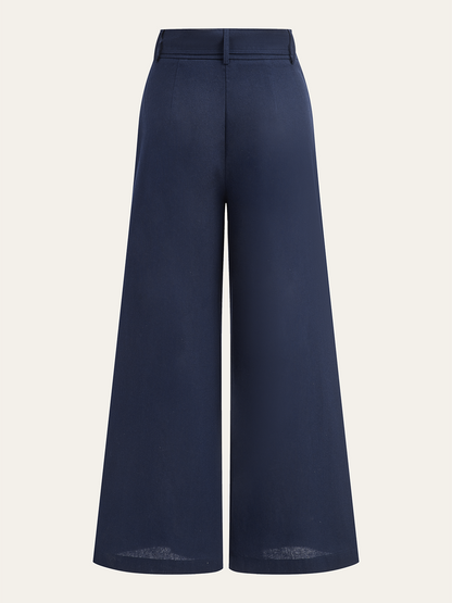 Ruffled Cami Top and Wide-Leg Pants Set