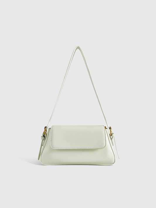 PU Leather Shoulder Bag with Flap
