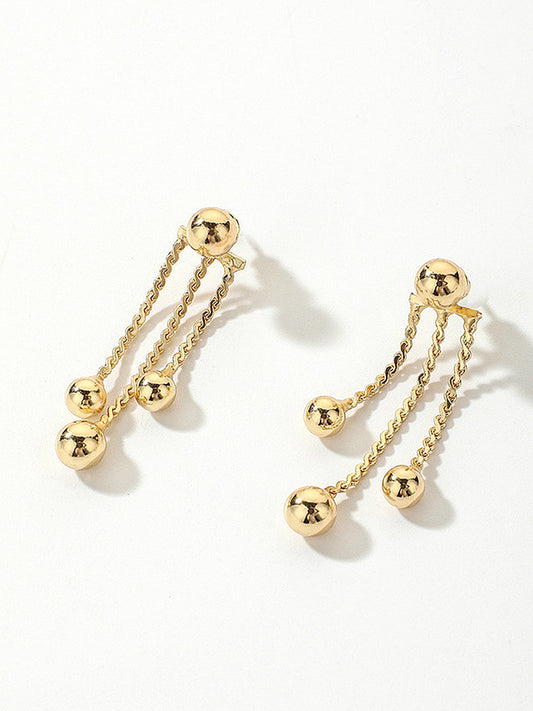 Golden Dangle Earrings