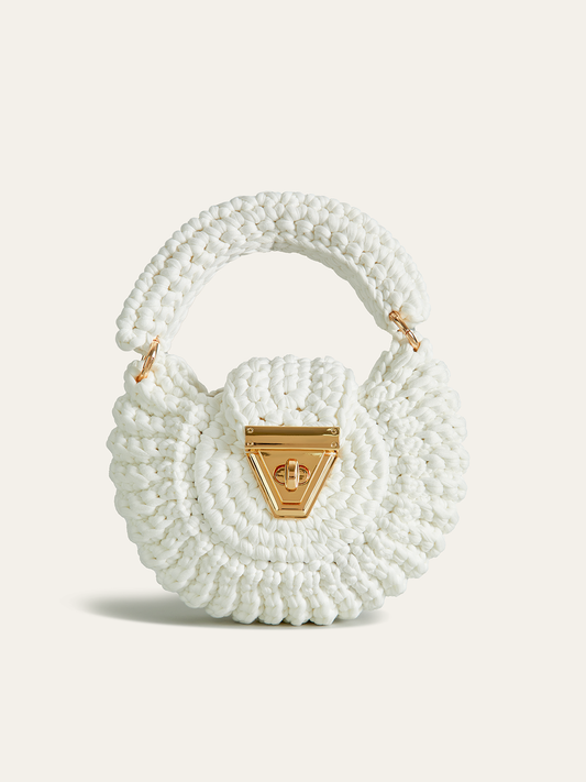 Crochet Top-Handle Bag