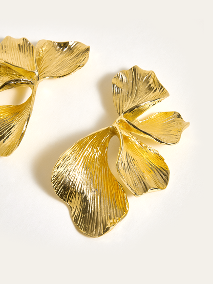 Golden Petal Earrings
