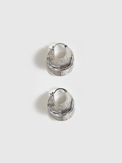 Textured Hoop Earrings