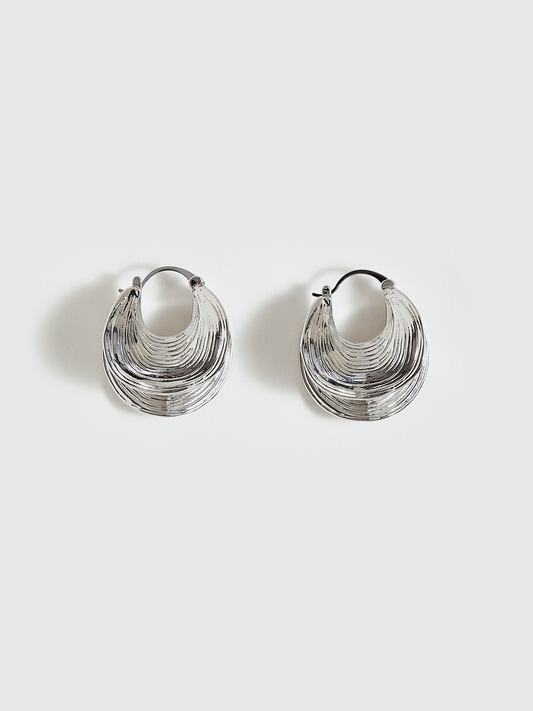 Textured Hoop Earrings