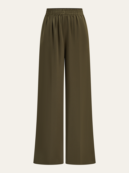 Asymmetric Wrap Top and Pants Set